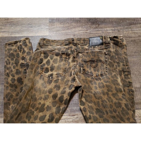 R13 Kate Skinny Leopard Jeans SZ 25 R134021-188 Low-Rise Distressed (j - Picture 7 of 8